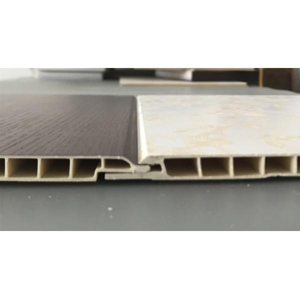 Fireproof PVC Garage Wall Panels With Wooden Lamination Width 40cm