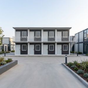 Stackable Flat Pack 20 Ft Container House Multi Story Camp Module