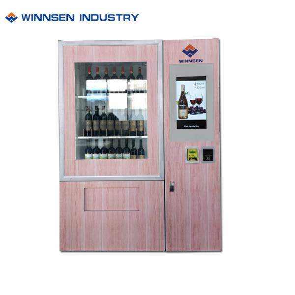 Touch Screen Red Wine Vending Machine For Street , Juice Vending Machine