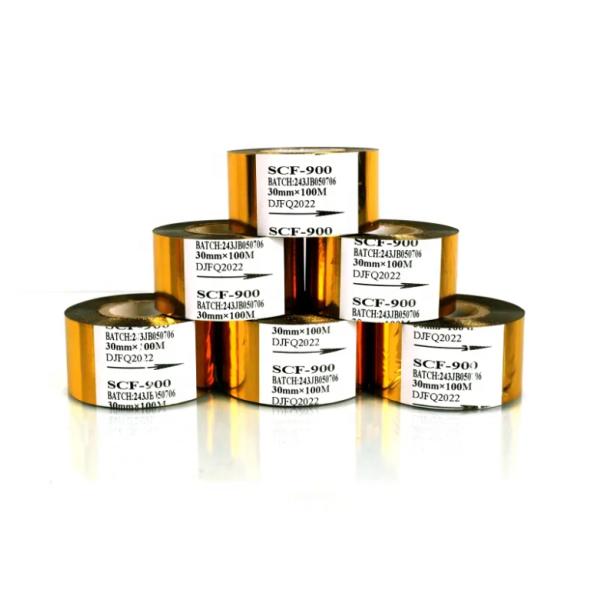 Hot Stamping Ribbon Stamp Coding Foil Batch Coding Machine with Print Production Date