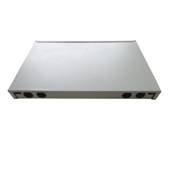 Drawer Type Sliding Type FTTH Fiber Optic Patch Panel 1U 19'' Rack Mount 24 Ports