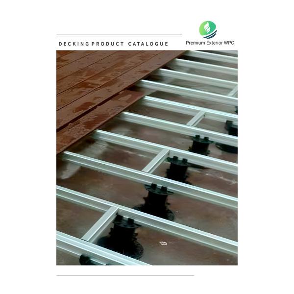 Customized WPC Co Extrusion Decking Aluminum Alloy WPC Wood Decking Base