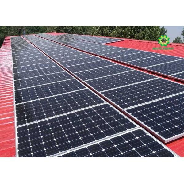 Static Reliability Solar Mounting Brackets Metal Sheet Tin Roof Structures