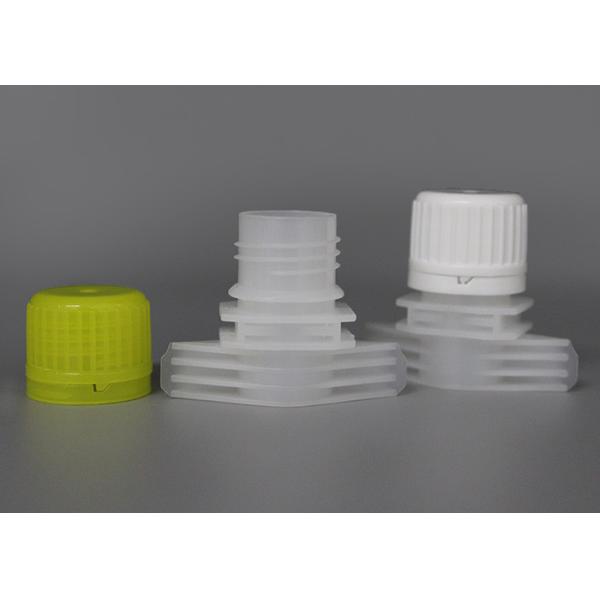 Colorful Plastic Spout Screw Cap For Stand Up Pouches Automatic Filled