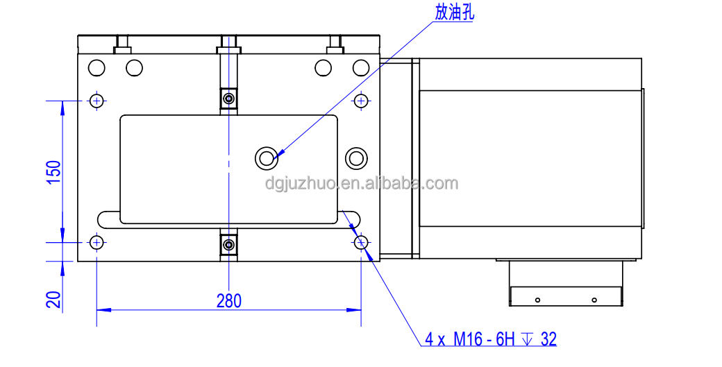 D-170 rotary table specifications