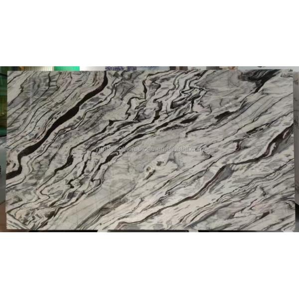 Transform Your Dining Table with Brazil's Popular Stone Panda Impression Marble Slab