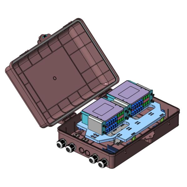 Waterproof Outdoor ABS Plastic Fiber Splitter Distribution Box FTTX Solutions