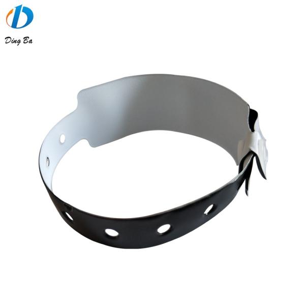 Clear Identification PVC Button Bracelets One Time and Customized Design for Hotels