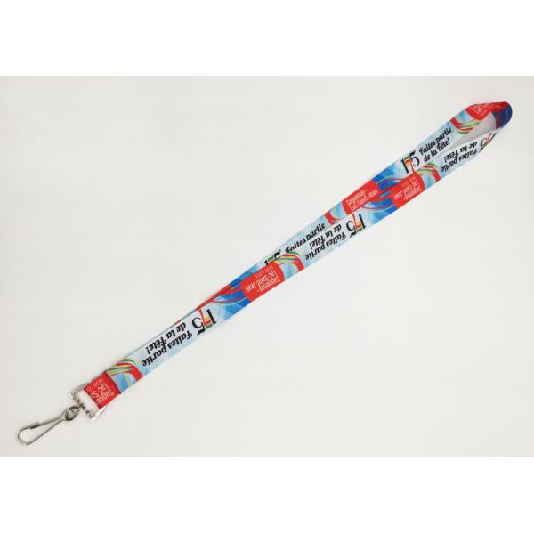 Polyester Flat Dye Sublimation Lanyards With Customized Logo Size
