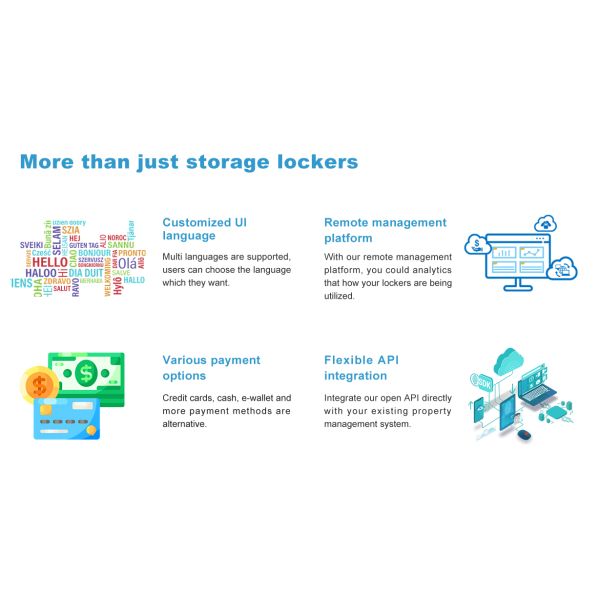 Winnsen Outdoor Smart Parcel Locker with 24h Self-Service, Barcode Android System