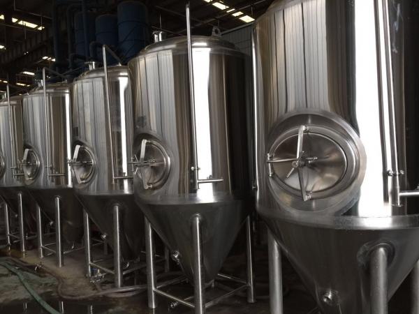 Buy Stainless Steel Conical Shape Brewhouse Fermenter Beer Fermentation Tank at wholesale prices