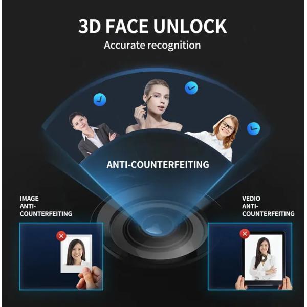 Enhanced Security 3D Face Recognition Smart Door Lock with Camera and Wifi Connectivity