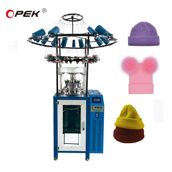 7G-18G Computerized Circular Rib Hat Beanie Knitting Machine
