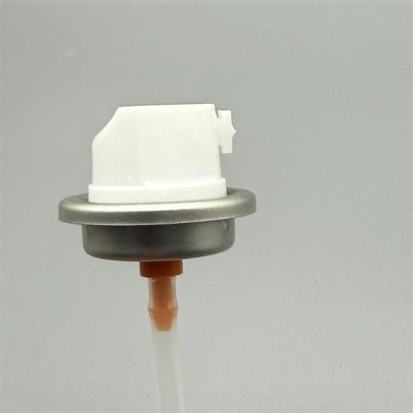 Close-up view of 1 inch male paint aerosol valve showing detailed construction