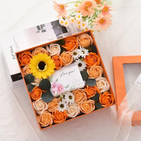 Paper Heart Shaped Gift Boxes Packaging Box Custom Logo Printing For Flower