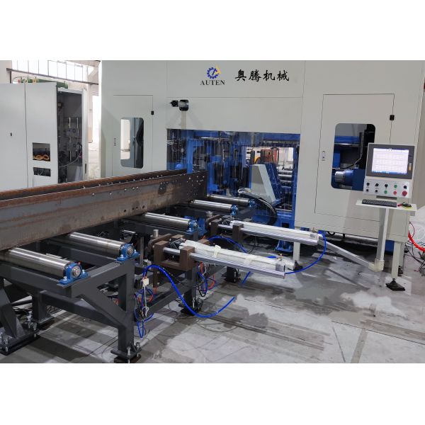 Equipped With 3 Spindles Cnc H Beam Drilling Sawing Machine For Steel Structure Industry