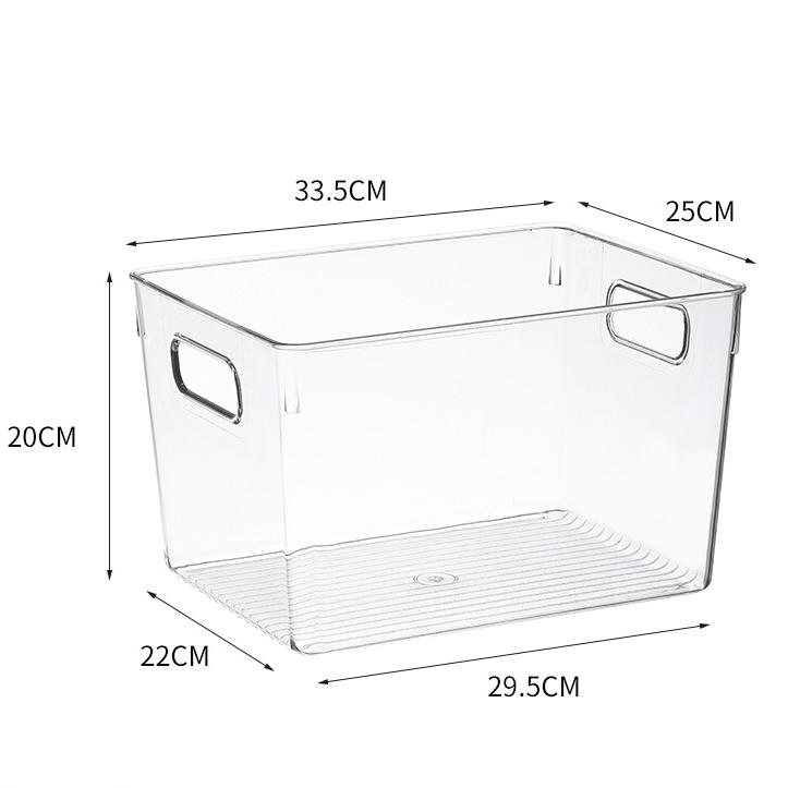 Factory Wholesale Transparent Rectangle Plastic Storage Box Students Book Rack Basket Sundries Organizer