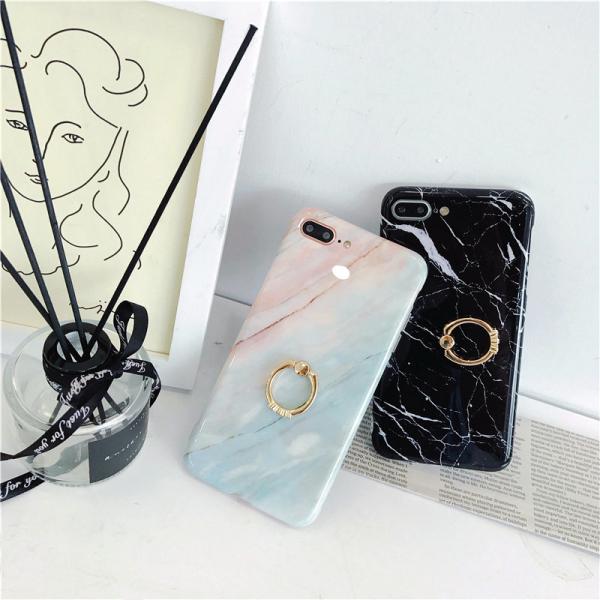 Iphone Xs Max marble case with iRing, Iphone Xs Max protective TPU case, Iphone Xs Max accessories, Iphone XR case