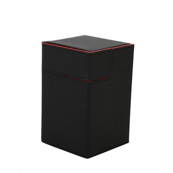 Shockproof Deck Card Box Divider PU Leather Deck Case Medium Size