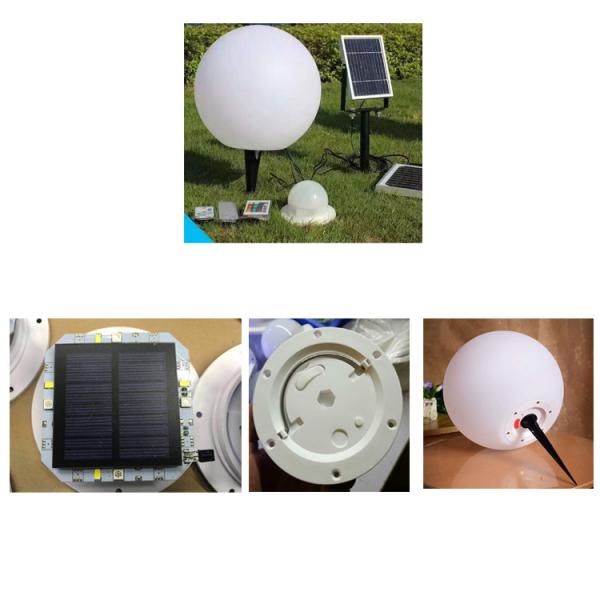 plastic led solar power ball light