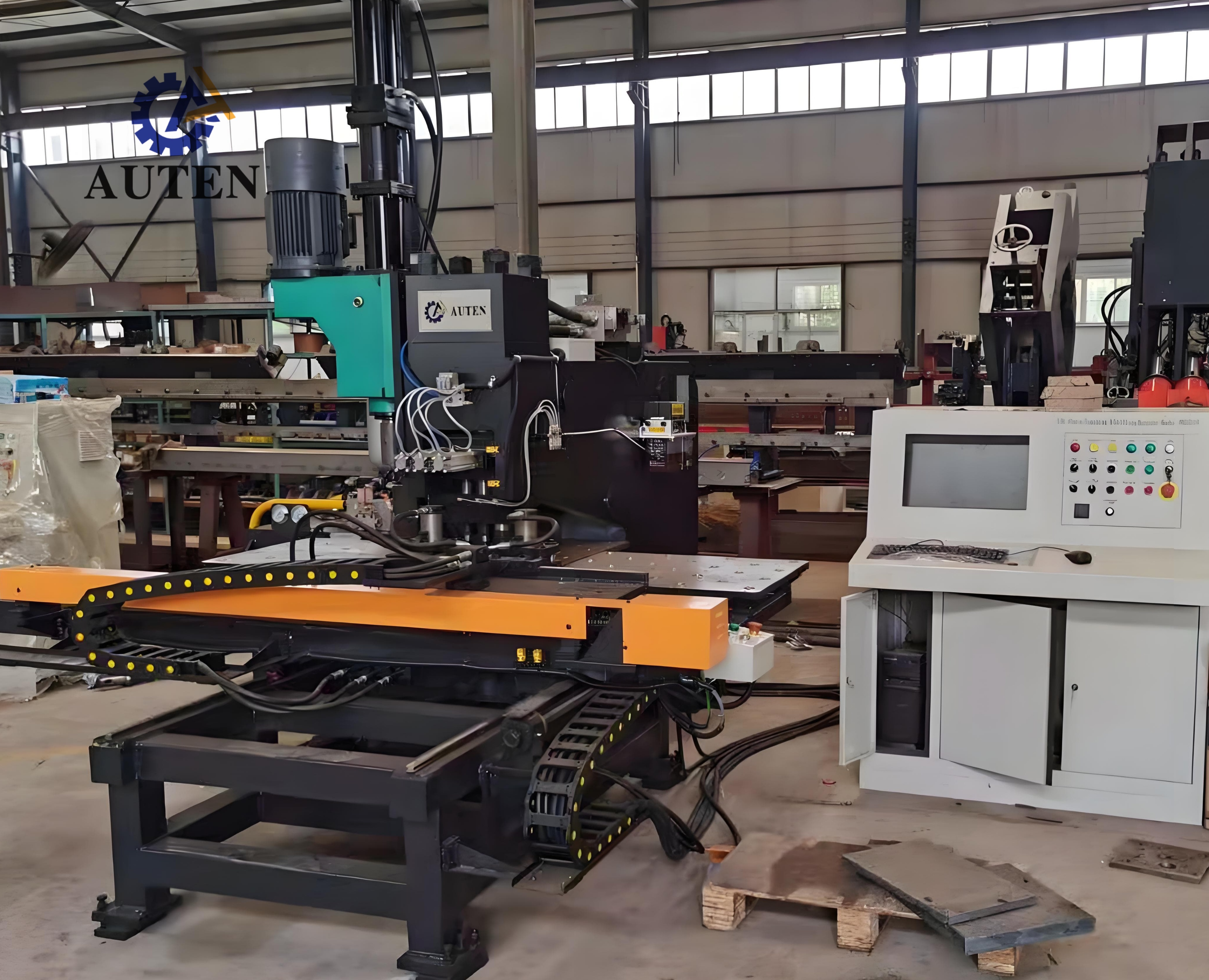 CNC Plate Punching Machine With Automatic Tool Change And CAD/CAM Support