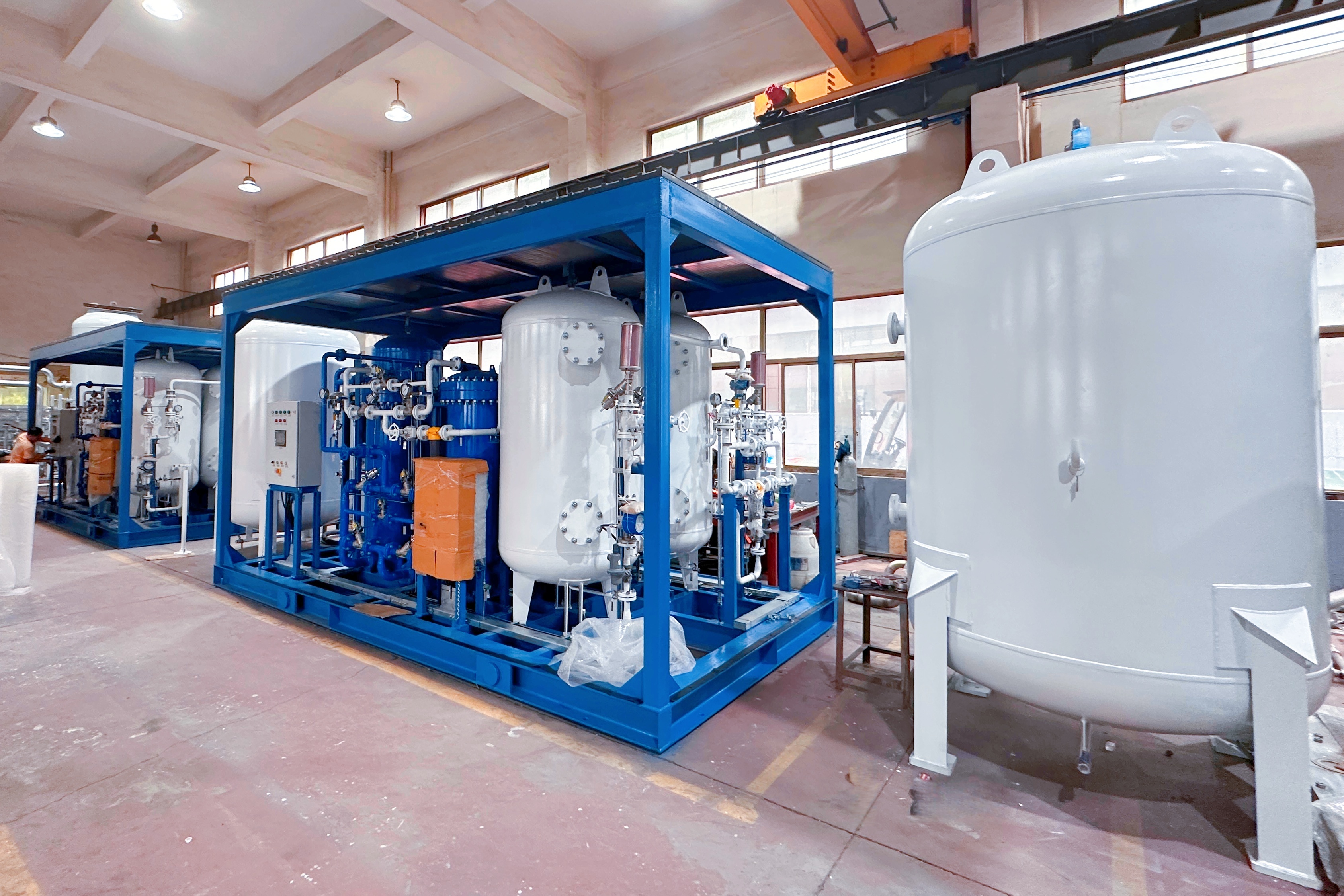 Energy-Saving PSA Nitrogen Generator 100Nm3/h 99.99% Purity with Variable Frequency Drive