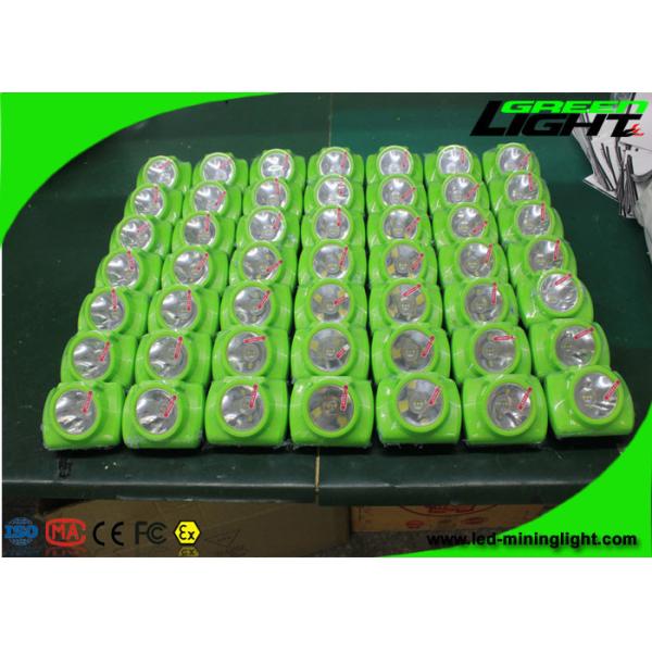 15000 Lux Mining Cap Lights PC ABS Material OLED Screen With Transparent Body