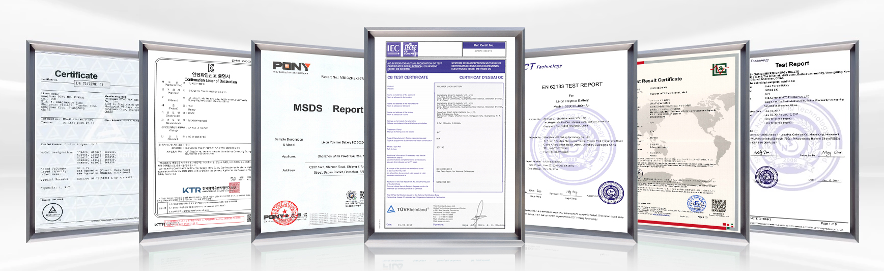 VATS BATTERY quality control system