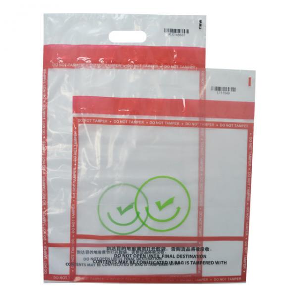 Buy LDPE Customize LOGO Tamper Evident Bag Plastic Document Security Bag at wholesale prices