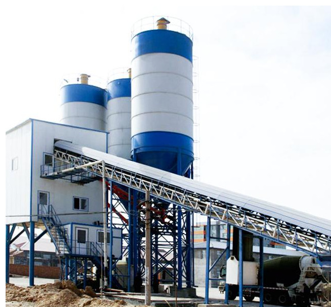 Quality XDEM Stationary Concrete Mixing Batch Plant HZS60 60M3H 110kw for sale