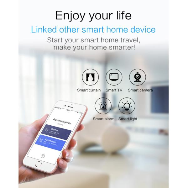 10M Alexa Human Motion Detection Sensor 95% RH Smart Alarm Sensor