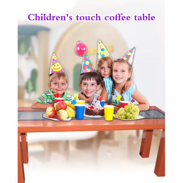 Free standing 21.5 inch indoor lcd interactive Windows or windows system coffee game smart touch screen table