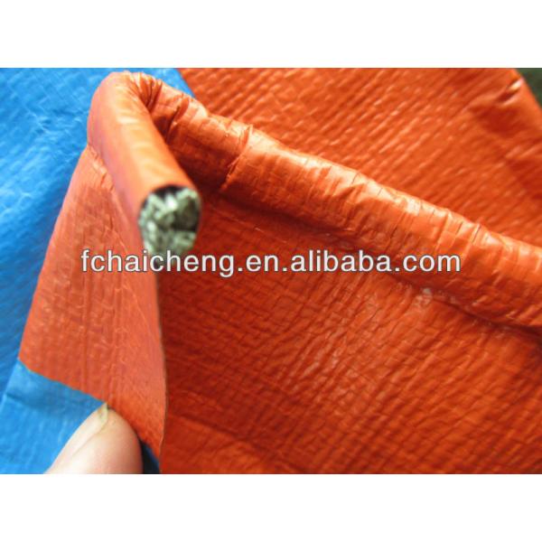 orange color finished poly tarp sheet