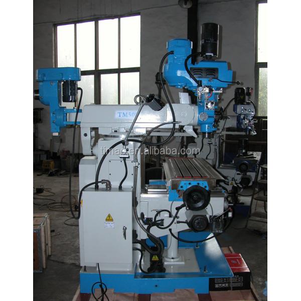 3-Axis TIMEWAY H/V Mill Head Turret Milling Machine TM500 with Customizable Voltage