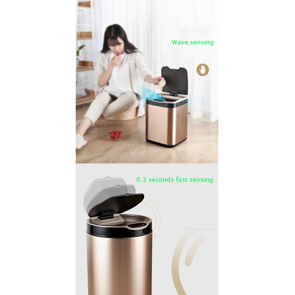 Wholesale Home Kitchen Automatic Intelligent Smart Trash Can Sensor Stainless Steel Trash Can