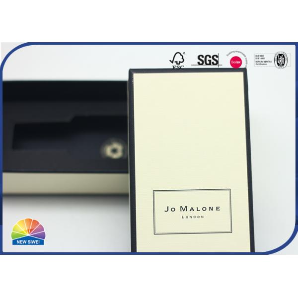 Two Pieces Paper Gift Box Perfume Package Matte UV Black Print