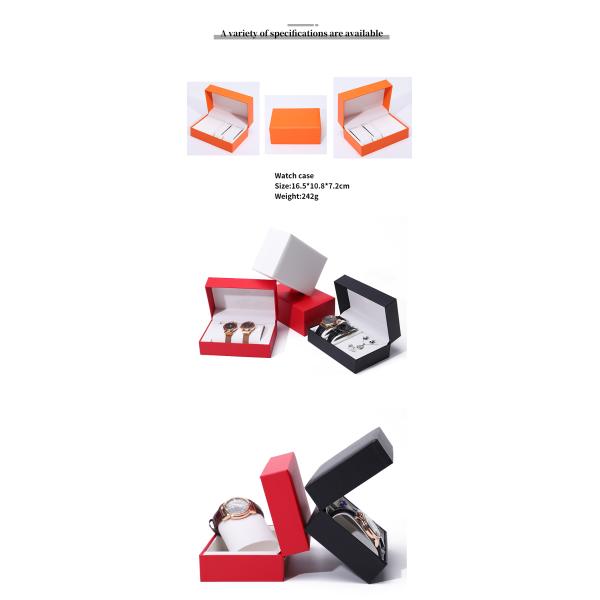 Multi Function Dual Pack Hard Paper Watch Box DustProof Luxury Packaging Case