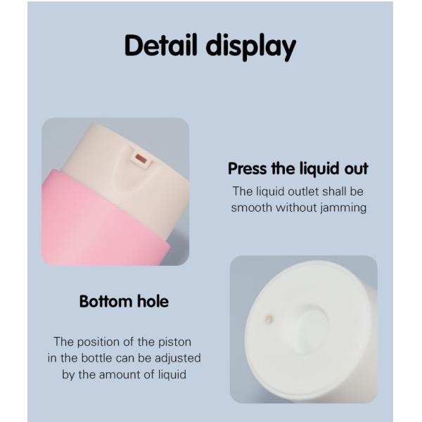 Refillable PP Custom Color Rotary Replaceable Airless Pump Bottles 30ml 50ml