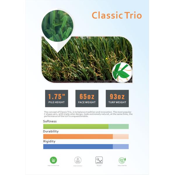 SGS 50mm Diameter Fake Garden Grass C Shaped Structure
