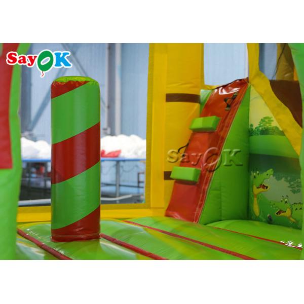 Small Multi fun Crocodile Inflatable Bounce Castle House Slide For Kid