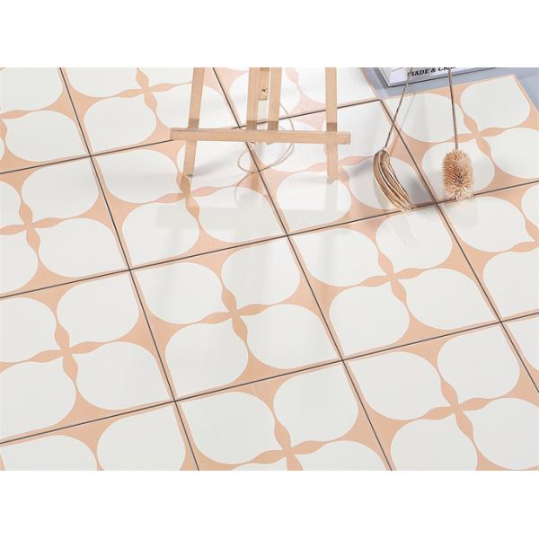 Orange Beige 20x20cm Ceramic Rustic Tile for Floor and Wall