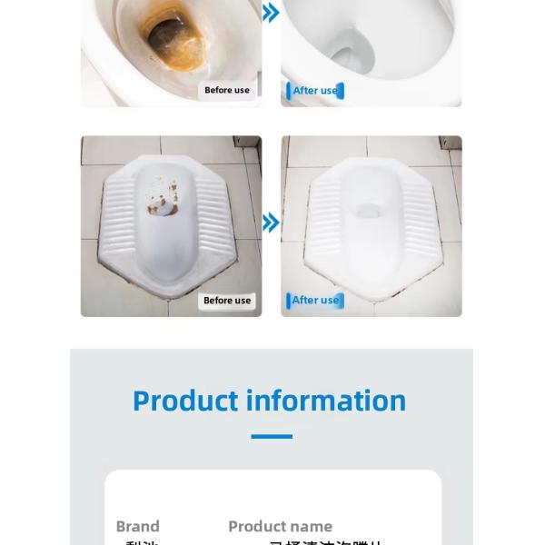 Solid Household Odor Removal Bathroom Cleaner Effervescent Toilet Tablets