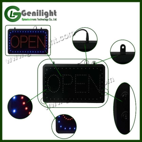 Super Bright Open Closed Animated Flashing LED Window Sign with and PCB Front Board