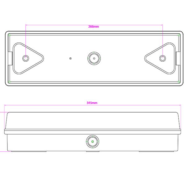 Self Test Function IP65 Fire Resistant Battery Backup Emergency Bulkhead