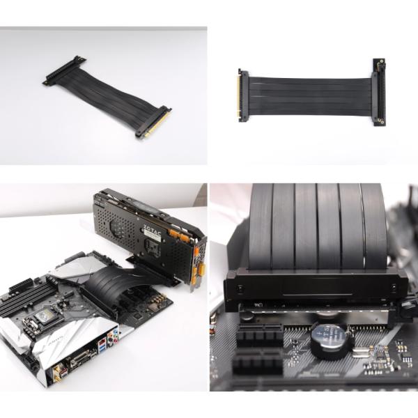 PCI-E Riser Card Extender Ribbon Flexible Extension Cable Graphics Card Extension Cable