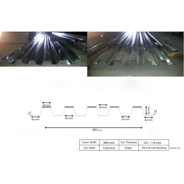 PLC Control System Metal Deck Roll Forming Machine With Hydraulic Station