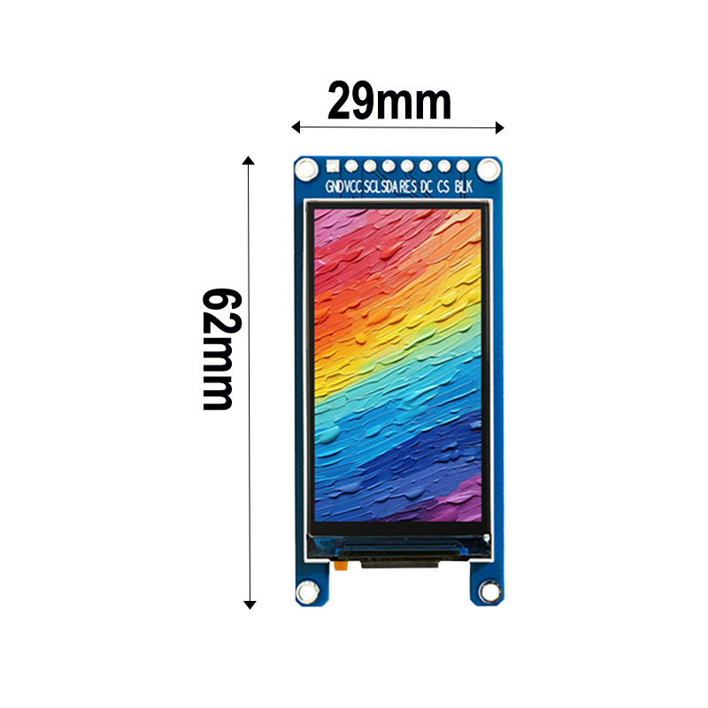 1.9-inch resolution of 170x320, st7789-driven LCD high-definition IPS display screen,segment lcd display,segment lcd