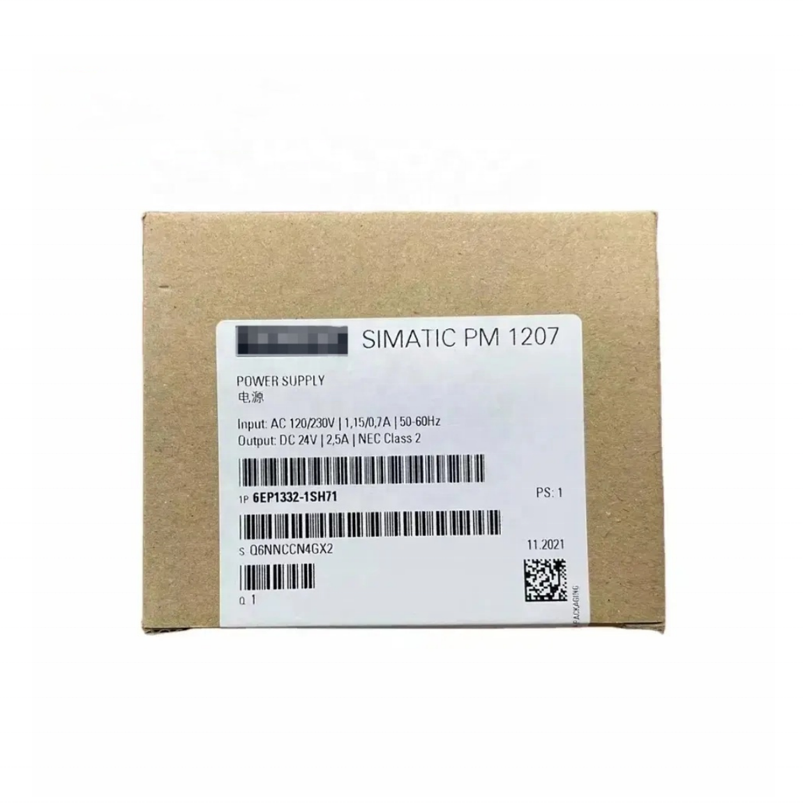 SIMATIC S7-1200 PM1207 Power Supply Module side view