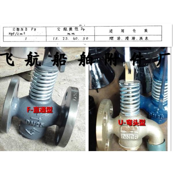 Cast steel self closing type discharge valve