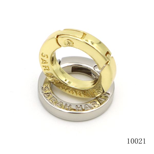 Bag Accessories Flat Spring O Ring Customized Key Chain Clasp Carabiner Ring Clip